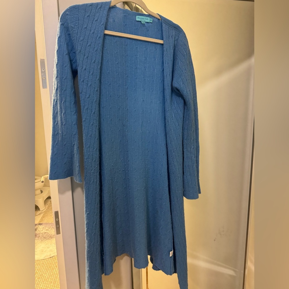 Elegant Blue Women's Cardigan